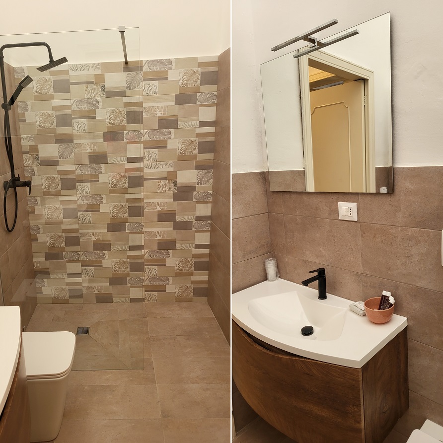 Ferienwohnung Bad mit Dusche