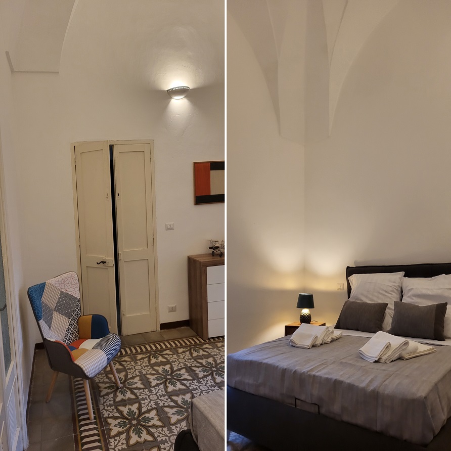 Ferienwohnung sehr schönes Schlafzimmer mit Sternengewölbe