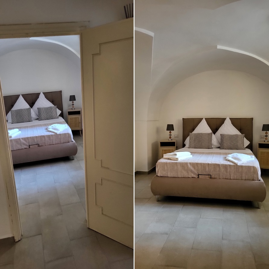 Ferienwohnung Schlafzimmer mit Sternegewölbe