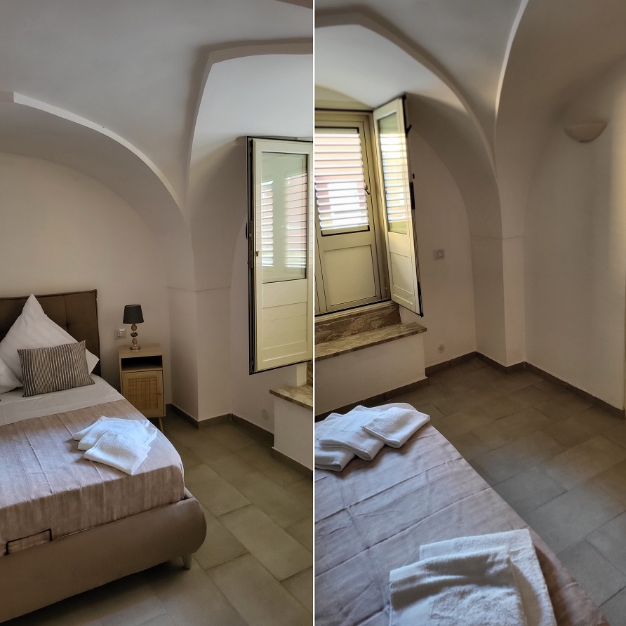 Ferienwohnung Schlafzimmer mit Sternegewölbe