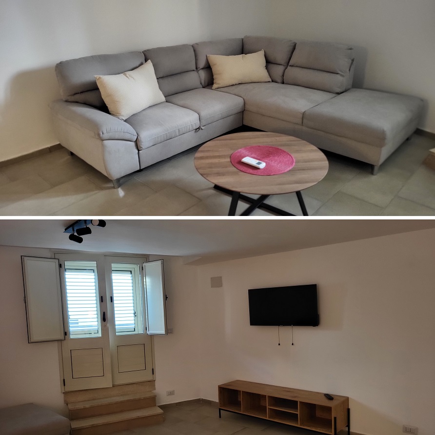 Ferienwohnung Souterrain Wohnzimmer