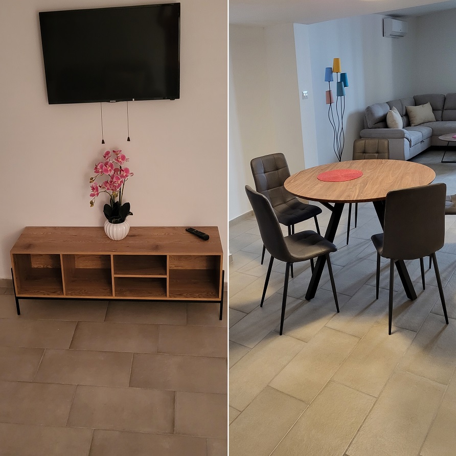 Ferienwohnung Souterrain Wohnlandschaft mit Esszimmer